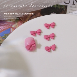 Set de Dijes 3D para <span class=keywords><strong>Uñas</strong></span> con Corazón y Lazo <span class=keywords><strong>Rosa</strong></span> Pastel, Adornos de Estilo Kawaii para Diseños de <span class=keywords><strong>Uñas</strong></span> Modernos - Product Image 2