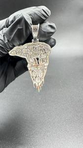 Laysware Jewels Pendentif Ours Moissanite Iced Out en Argent Sterling 925, Breloque de Luxe Unisexe, Bijoux Hip Hop - Product Image 4