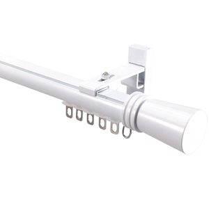Powder Coated Straight <b>Curtain</b> Slide Rail, Aluminum Alloy Silent Glide Track for Bedroom Living Room - Product Image 2