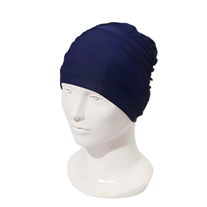 <span class=keywords><strong>Gorro</strong></span> <span class=keywords><strong>de</strong></span> Natación con Volantes Grandes y Diseño Floral en Color Puro - Nailon Suave, Duradero y Elástico, Espacioso para Cabello Largo, Unisex, para Playa y <span class=keywords><strong>Piscina</strong></span> - Product Image 4
