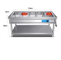 Chauffe-plat électrique commercial, fournisseur de restaurant, service isotherme, présentoir à vaisselle Marie, table à vapeur de qualité supérieure
