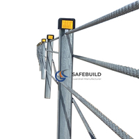 Barrière de sécurité économique à absorption d'énergie, garde-corps à câble, barrière de sécurité en câble métallique à haute résistance aux impacts