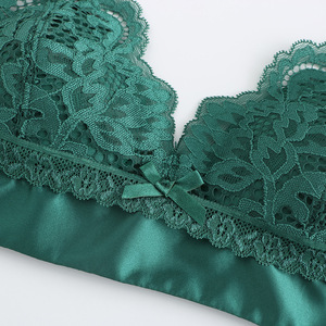 High Quality Lace Silk Seamless Bra and Panties <b>Sets</b> <b>Sexy</b> Lingerie <b>Sets</b> - Product Image 2