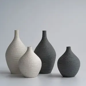 Minimalist Modern Simple Porcelain Unique Custom Nordic Creative Ceramic Home Decor Flower Vase