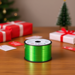 Ilan Gift <b>Ribbon</b> 5Mm X 100Y Metalized Green For Packaging - Product Image 6