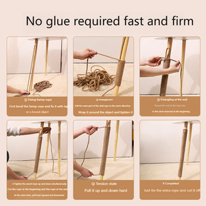 Kattenklimrek Henneptouw Milieuvriendelijk Classic Cat Scratch Board Pilaar Grasper <span class=keywords><strong>Diy</strong></span> Slijtvaste Kruipende Trappen Verstelbaar - Product Image 6