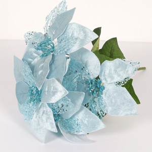 Directo <span class=keywords><strong>de</strong></span> fábrica, nueva decoración del hogar, Poinsettia, <span class=keywords><strong>flor</strong></span> <span class=keywords><strong>artificial</strong></span> <span class=keywords><strong>de</strong></span> Navidad para <span class=keywords><strong>Amazon</strong></span>, decoraciones navideñas - Product Image 1