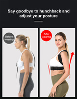 Correcteur de posture confortable en gros, réglable, élastique, pour le soutien du dos et la correction de la colonne vertébrale