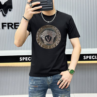 Nouvelle Collection Été – T-shirt Décontracté Tendance à Col Rond et Manches Courtes de Marque