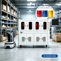 Équipement intelligent d'inspection visuelle des objets étrangers pour les particules et les défauts, système d'inspection automatique des bouteilles alimenté par l'IA