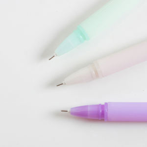 O & Q Promotie Schattige Haarbal Gel Inktpen 0.5Mm Zwart Blauw Milieuvriendelijk Rubber Materiaal Briefpapier Pen Als Kerstcadeau - Product Image 2