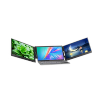 DOUBLE écran portable 15.6 pouces Écran d'ordinateur portable FHD Extension d'écran d'ordinateur portable Triple écran pour ordinateur portable