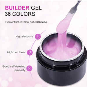 Gel dur pour construction d'ongles, gel de construction à retirer par trempage, extensions d'ongles en gel UV, gel de construction pour ongles - Product Image 2