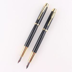 Luxury Collection Hotel Metal Steel Fountain <b>Pen</b> With Custom Logo Laser Engraving Ink for Men Gift Nibs Box Set - Product Image 2