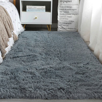 Tapis d'intérieur moelleux de luxe, doux, épais, confortable, en fourrure, pour salon, chambre à coucher