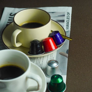 Wegwerp Aluminiumfolie Koffiecapsules Met Deksel Koffiemachine Specifiek Zakelijk En Draagbaar Aanpasbaar Koffietheegereedschap - Product Image 2