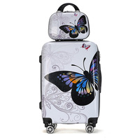 Lagevrio - Custom Print Butterfly Kids Trolley, Hard Case
