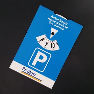 Papel personalizado relógio digital de estacionamento/estacionamento timer/disco de estacionamento