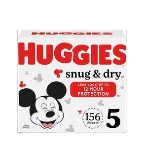 Couches Huggies Snug & Dry pour nouveau-nés, taille 1 (8-14 livres) - 256 couches pour bébé - Product Image 1