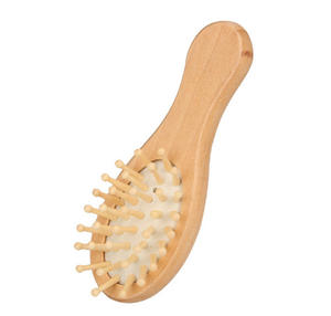 Brosse à cheveux en bambou avec logo personnalisé pour massage du <span class=keywords><strong>cuir</strong></span> <span class=keywords><strong>chevelu</strong></span> peigne à cheveux à coussin d'air brosse à cheveux démêlante - Product Image 6