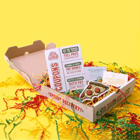 Caja de papel corrugado biodegradable con logotipo impreso personalizado, contenedor de comida plegable, cajas de pizza para embalaje de alimentos
