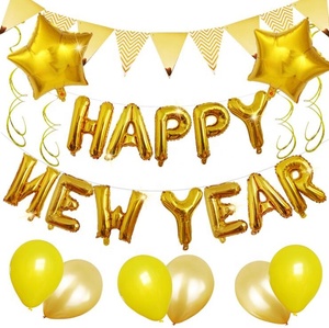 Décoration de fête de bonne année de 16 pouces, ballons en aluminium avec chiffres en or rose et argent pour fête de <span class=keywords><strong>famille</strong></span>, fournitures décoratives pour fête prénatale - Product Image 2