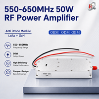 Módulo Amplificador de Potencia RF GaN de 450-550MHz y 50W, Amplificador de Potencia RF LoRa para Amplificación de Señales RF