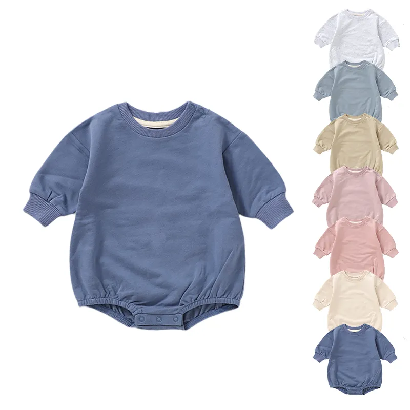 Großhandel Langarm Baby Stram pler Outfit 100% Bio-Baumwolle Baby Onesie Säuglings bekleidung