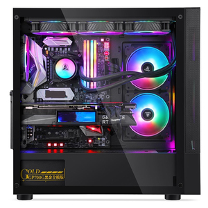 Nuove custodie per <span class=keywords><strong>computer</strong></span> nere <span class=keywords><strong>Micro</strong></span> ATX custodie per <span class=keywords><strong>computer</strong></span> RGB gamer PC cabinet telaio custodia desktop custodia per PC da gioco - Product Image 3