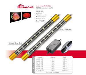 Quanlong Dompelbare <span class=keywords><strong>Aquarium</strong></span> Lamp Marine <span class=keywords><strong>4</strong></span> Voet Drie Rijen Led T8 <span class=keywords><strong>Aquarium</strong></span> Led Verlichting Wrgb <span class=keywords><strong>Aquarium</strong></span> Licht - Product Image 2