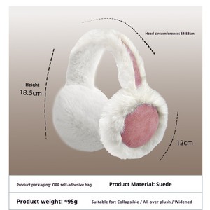 Gu Teng Orejeras Cálidas para Hombre con Orejas de Conejo - de Gamuza, Felpa y Fibra de Poliéster, Plegables y Anchas para Invierno (Circunferencia de la Cabeza) - Product Image 6