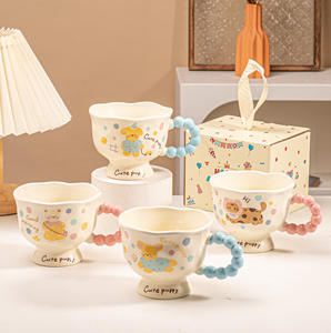 Taza de cerámica de estilo Ins de moda, taza de agua de alto valor <span class=keywords><strong>para</strong></span> <span class=keywords><strong>parejas</strong></span> <span class=keywords><strong>para</strong></span> desayuno en casa, leche o regalos de cumpleaños - Product Image 1