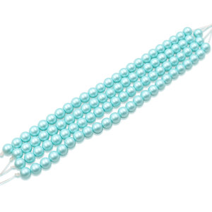 Perles de verre rondes bleu <span class=keywords><strong>Tiffany</strong></span> mat de 7 pouces, 4/6/8/10 mm, stock d'usine pour la fabrication de bijoux élégants <span class=keywords><strong>et</strong></span> sophistiqués - Product Image 2
