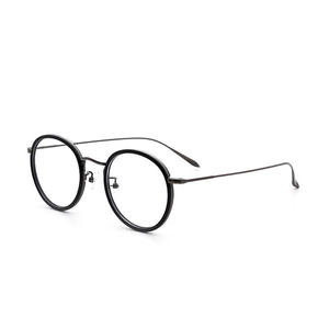 Monturas de Gafas Redondas Ds2 de Marco Completo, Ligeras, Unisex, con Lentes de Acetato para Hombre y Mujer - Product Image 1