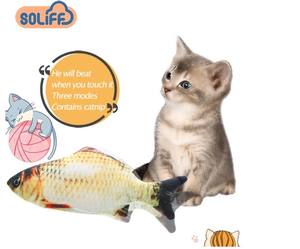 新デザイン低価格ぬいぐるみ電動魚シミュレーション猫魚のおもちゃ - Product Image 6