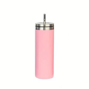 Gobelet isotherme droit en acier inoxydable brossé brut de 20 oz - Product Image 6