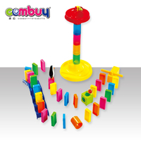 Blocs de construction en plastique non toxiques pour la sécurité des pistes de course en marbre Domino, jouets éducatifs DIY 3D, développement de l'intelligence