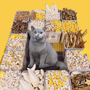 Oem Odm Vente en gros PetFood Fruits et légumes lyophilisés Collations lyophilisées Spore Chou Collation lyophilisée pour animaux de compagnie