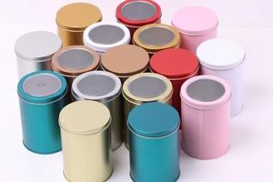 وعاء من القصدير مع غطاء, 75 × 110 منفذ المصنع عالي الجودة من معدن الذهب شمعة القصدير جرة مع غطاء - Product Image 6