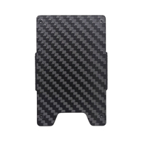 Portefeuille minimaliste en aluminium pour homme, anti-RFID, porte-cartes, pince à billets, logo personnalisé, cartes de visite