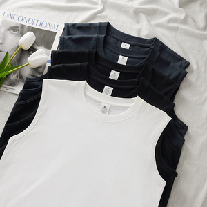 เสื้อกล้ามกล้ามผ้าฝ้ายลำลองสำหรับผู้ชายเสื้อกล้ามเล่นยิมแขนกุดของเด็กผู้ชายสำหรับเพาะกายวิ่งออกกำลังกายโลโก้ออกแบบได้ตามต้องการ - Product Image 3