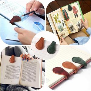 Promotional PU Leather Double-Sided Magnetic Bookmark Custom Logo for Education Library <b>Office</b> Use-Simple Stationery <b>Supplies</b> - Product Image 6