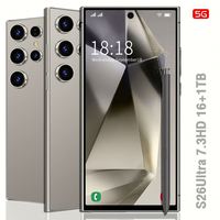 Smartphone Ultra 2026 S26 Neuf Android 15 Écran 7.3 Pouces 16 Go+1 To Double SIM 5G Design Original