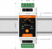 Detektor Kebocoran Air DIN Rail IP65 Antarmuka Sinyal Modbus dengan Fungsi Output Relay dan Silence untuk BMS Industri