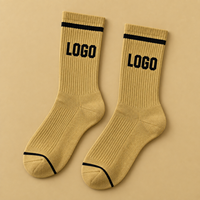 Chaussettes de sport personnalisées de designer, faible MOQ, jacquard, respirantes, à séchage rapide, rembourrées, pour la course, la gym, l'entraînement, OEM, ODM, logo