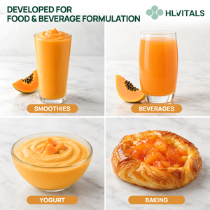 Polvo de Papaya Soluble en Agua, Procesado por Secado por Aspersión, para Smoothies, Yogur y Producción de Alimentos - Product Image 4