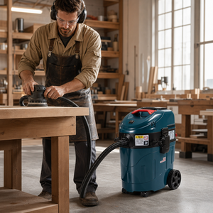 Aspirateur industriel humide et sec 1400W 35L grande capacité, collecteur de poussière professionnel pour le travail du bois, vente en gros - Product Image 1