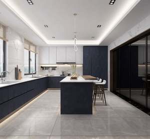 Juego de Muebles de Cocina Gris Europeo Moderno 2024, Muebles de Cocina Modernos, Muebles de Cocina de Lujo - Product Image 5