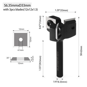 Carbure contrôlé CNC personnalisable 2-6 cannelures 65HRC Face Mill End Mill Bottom Clearing Cutter Wood Carving Coated Milling - Product Image 5