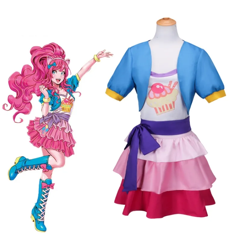 American Anime Movie 'Little Pony' Set Cartoon Teenage Anime Disfraz Trajes para adultos en disfraz de Nochebuena